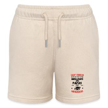 PAPA ZIMMERMANN - Kinder Organic Joggingshorts Mini Bolter von Stanley/Stella - Natur - Vorne
