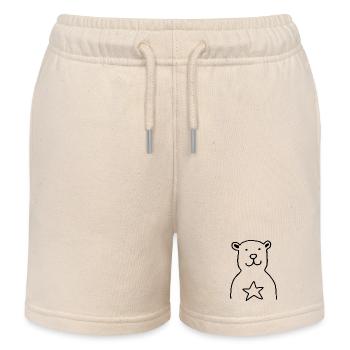 BAER STAR black - Kinder Organic Joggingshorts Mini Bolter von Stanley/Stella - Natur - Vorne