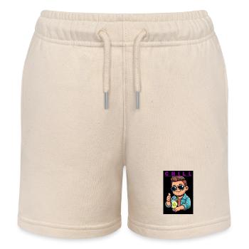 FROID - Short de jogging enfant bio Stanley/Stella - écru doux - Devant