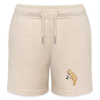 Lupe - Kinder Organic Joggingshorts Mini Bolter von Stanley/Stella - Natur - Vorne
