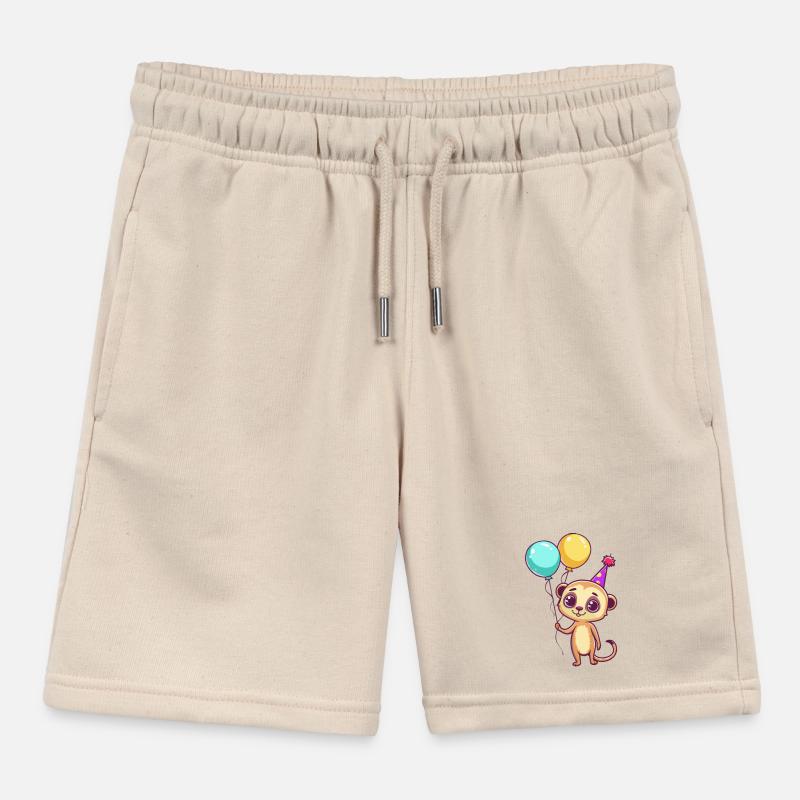 Erdmännchen Geburtstag Comic Kinder Organic Joggingshorts Mini Bolter von Stanley/Stella