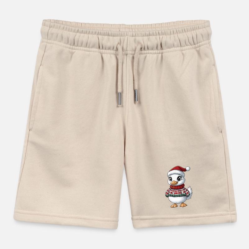 Gans Weihnachten Comic Kinder Organic Joggingshorts Mini Bolter von Stanley/Stella