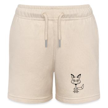 Renard Mauvais œil Dangereux Fou Animal sauvage - Short de jogging enfant bio Stanley/Stella - écru doux - Devant
