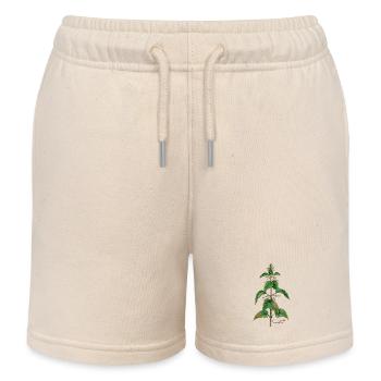 Brennnessel (Urtica dioica) - Kinder Organic Joggingshorts Mini Bolter von Stanley/Stella - Natur - Vorne