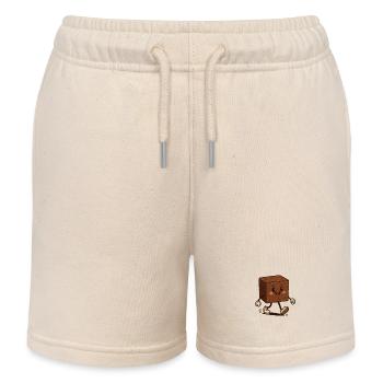 Brownie heureux - Short de jogging enfant bio Stanley/Stella - écru doux - Devant