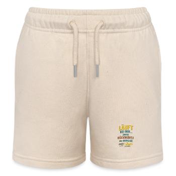 Schräg, ehrlich und herrlich selbstironisch. - Kinder Organic Joggingshorts Mini Bolter von Stanley/Stella - Natur - Vorne