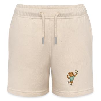 Volleyball - Bärin - Kinder Organic Joggingshorts Mini Bolter von Stanley/Stella - Natur - Vorne