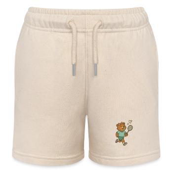 Badminton - Bärin - Kinder Organic Joggingshorts Mini Bolter von Stanley/Stella - Natur - Vorne