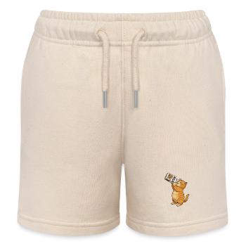 Milk Jutsu: The Secret Technique of Enjoyment - Kids Organic Sweat Shorts by Stanley/Stella - soft Ecru - Front