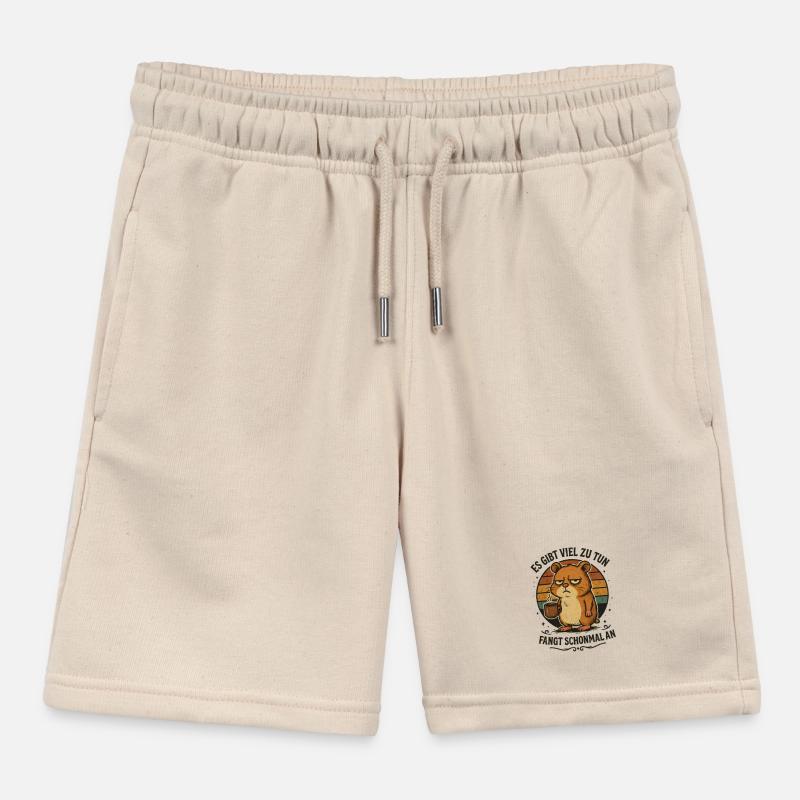 Lustiger Hamster Kaffee schlechte Laune Kinder Organic Joggingshorts Mini Bolter von Stanley/Stella