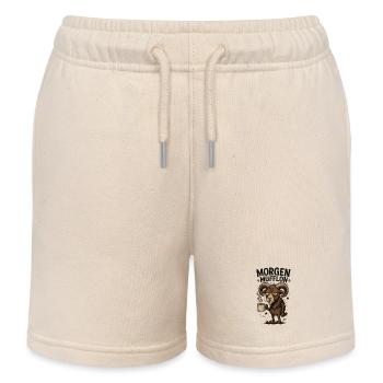 I like coffee morning grouches - Kids Organic Sweat Shorts by Stanley/Stella - soft Ecru - Front