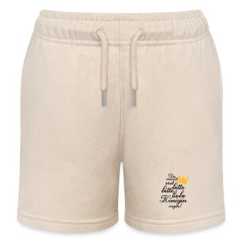 Du musst erst "Bitte, bitte liebe Königin sagen!" - Kinder Organic Joggingshorts Mini Bolter von Stanley/Stella - Natur - Vorne