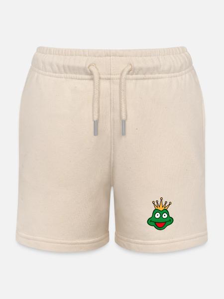 Froschkönig - Kinder Organic Joggingshorts Mini Bolter von Stanley/Stella - Natur