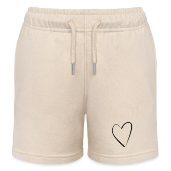 Heart - Kinder Organic Joggingshorts Mini Bolter von Stanley/Stella - Natur - Vorne