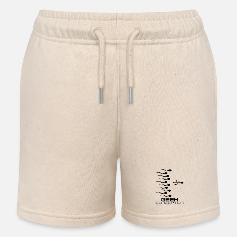 Geek Conception - Short de jogging enfant bio Stanley/Stella - écru doux