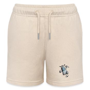 Esel hängt ab - Kinder Organic Joggingshorts Mini Bolter von Stanley/Stella - Natur - Vorne