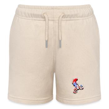 BMX Bike Freestyle | Freestyler | Gift - Kids Organic Sweat Shorts by Stanley/Stella - soft Ecru - Front