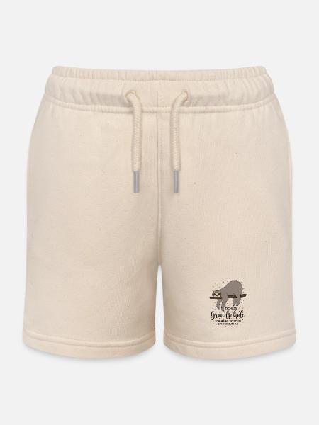 Grundschule Abschluss Tschüss Faultier Gymnasium - Kinder Organic Joggingshorts Mini Bolter von Stanley/Stella - Natur