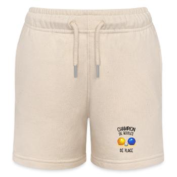 Champion de boules de plage - Short de jogging enfant bio Stanley/Stella - écru doux - Devant