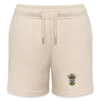 Koala Azure Cactus Collage - Kinder Organic Joggingshorts Mini Bolter von Stanley/Stella - Natur - Vorne