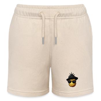 ananas gangster mafia kawaii - Kinder Organic Joggingshorts Mini Bolter von Stanley/Stella - Natur - Vorne
