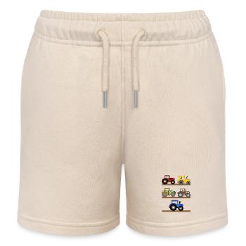 Landmaschinen Traktor Biobauer Bauer Landleben - Kinder Organic Joggingshorts Mini Bolter von Stanley/Stella - Natur - Vorne