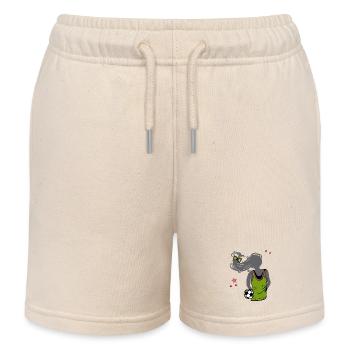 Frauenfußball, Fußball, Girl - Kinder Organic Joggingshorts Mini Bolter von Stanley/Stella - Natur - Vorne