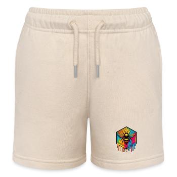 Biene - Kinder Organic Joggingshorts Mini Bolter von Stanley/Stella - Natur - Vorne