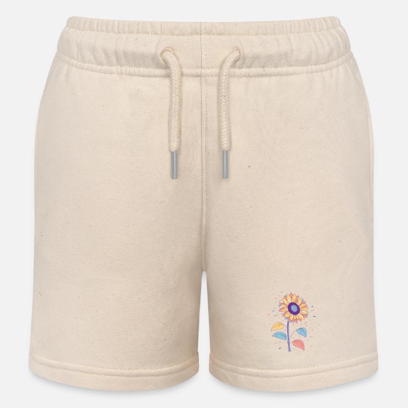 Tournesol - Short de jogging enfant bio Stanley/Stella - écru doux