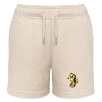 Hippocampe - Short de jogging enfant bio Stanley/Stella - écru doux - Devant