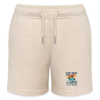 Surf mode activated - Kids Organic Sweat Shorts by Stanley/Stella - soft Ecru - Front