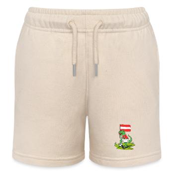 Drapeau de l’Autriche Dinosaure Rex Football - Short de jogging enfant bio Stanley/Stella - écru doux - Devant