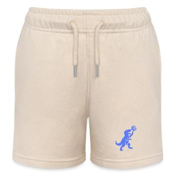 Jeté de basketteur à la silhouette minimaliste - Short de jogging enfant bio Stanley/Stella - écru doux - Devant