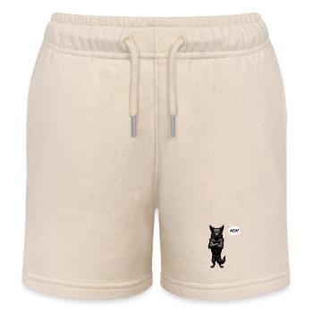No Black Shepherd Shepherd Owner - Kids Organic Sweat Shorts by Stanley/Stella - soft Ecru - Front