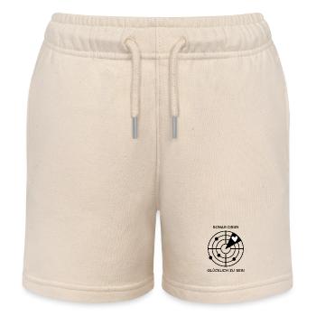 Sois heureux - Short de jogging enfant bio Stanley/Stella - écru doux - Devant