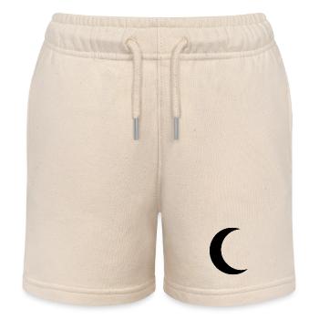 Minimalisme de la silhouette lunaire - Short de jogging enfant bio Stanley/Stella - écru doux - Devant