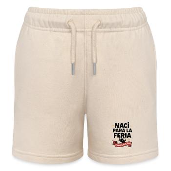 Naci para la feria - Kids Organic Sweat Shorts by Stanley/Stella - soft Ecru - Front