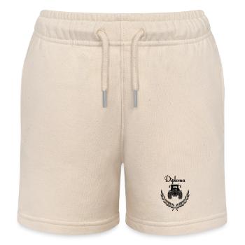 Diplom-Traktor - Kinder Organic Joggingshorts Mini Bolter von Stanley/Stella - Natur - Vorne