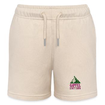 Gipfel statt Sofa - Kinder Organic Joggingshorts Mini Bolter von Stanley/Stella - Natur - Vorne