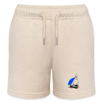 Régate de dériveurs à voile pour jeunes RS Feva XL - Short de jogging enfant bio Stanley/Stella - écru doux - Devant