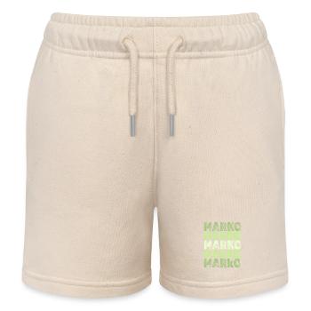 Geschenk für Marko - Kinder Organic Joggingshorts Mini Bolter von Stanley/Stella - Natur - Vorne