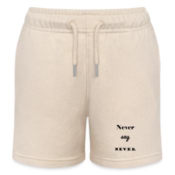NACHRICHT. ZITATE. ZITATE. HUMOR. LUSTIG. PAPA - Kinder Organic Joggingshorts Mini Bolter von Stanley/Stella - Natur - Vorne