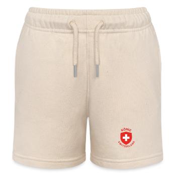 Köniz Schweiz Schildemblem - Kinder Organic Joggingshorts Mini Bolter von Stanley/Stella - Natur - Vorne