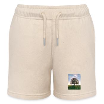 Sonnenbaum auf dem Hügel - Kinder Organic Joggingshorts Mini Bolter von Stanley/Stella - Natur - Vorne