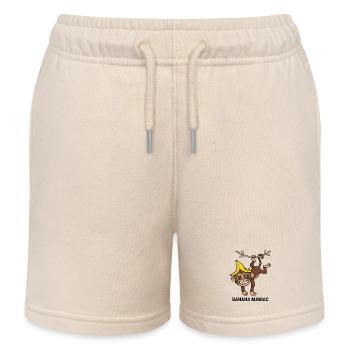 Art de lunettes de soleil Singe Cool Banana Maniac - Short de jogging enfant bio Stanley/Stella - écru doux - Devant