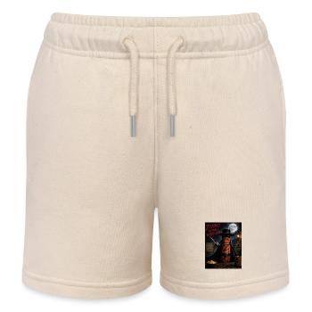 Zorro Horror Würstchen  - Kinder Organic Joggingshorts Mini Bolter von Stanley/Stella - Natur - Vorne