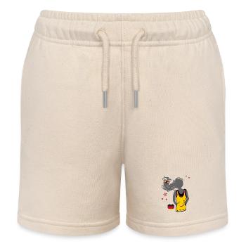 Football féminin - Short de jogging enfant bio Stanley/Stella - écru doux - Devant
