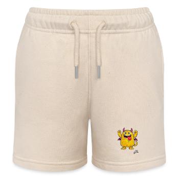 Orange Monster - Kinder Organic Joggingshorts Mini Bolter von Stanley/Stella - Natur - Vorne