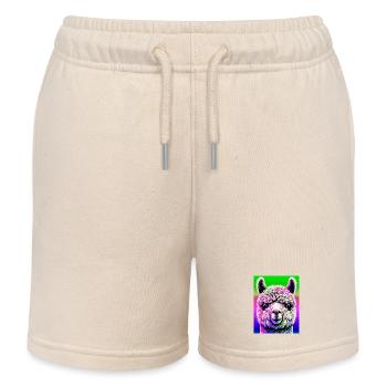 Alpaga - Short de jogging enfant bio Stanley/Stella - écru doux - Devant