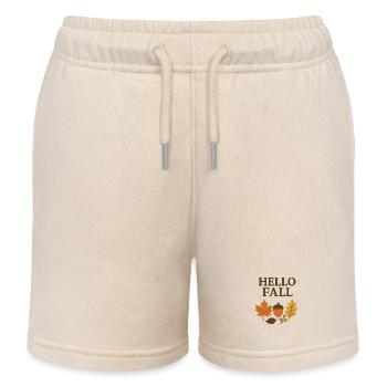 Bonjour Automne : Foliage Acorn Design - Short de jogging enfant bio Stanley/Stella - écru doux - Devant
